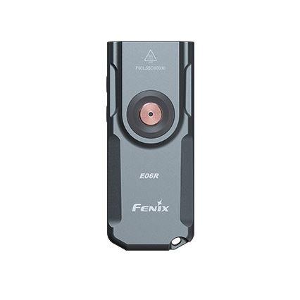 Fenix E06RGRY - Torcia elettrica ricaricabile LED dimmerabile LED/USB IP66 700 lucido 60 h grigio