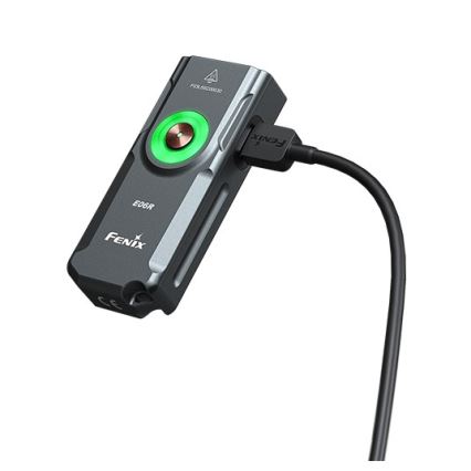 Fenix E06RGRY - Torcia elettrica ricaricabile LED dimmerabile LED/USB IP66 700 lucido 60 h grigio