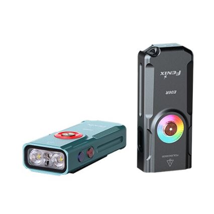 Fenix E06RTKS-LED Torcia ricaricabile dimmerabile LED/USB IP66 700 turchese lucido