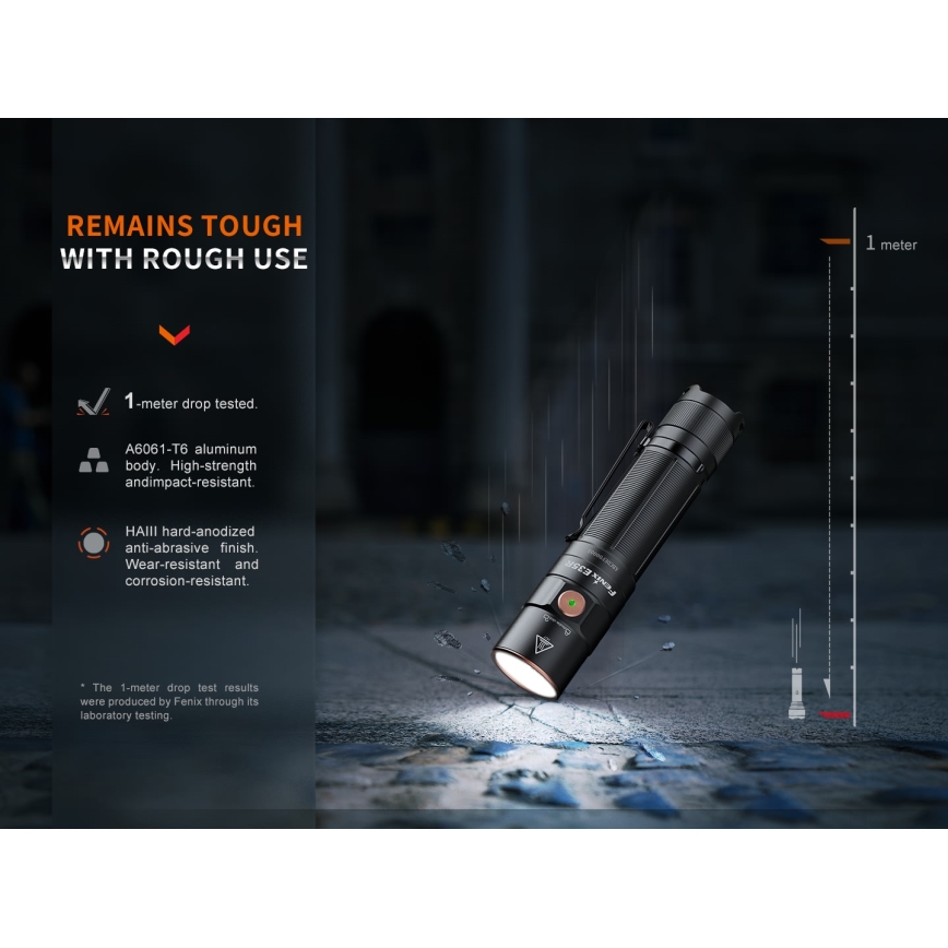 Fenix E35RSETAODS - Dimmbare, aufladbare LED-Taschenlampe LED/USB IP68 3100 lm 69 h 5000 mAh + diffuser 26,5mm