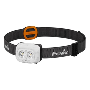 Fenix HL18RTV20WHT - Dimmbare, aufladbare LED-Stirnlampe LED/USB IP66 800 glänzend 160 h weiß/schwarz