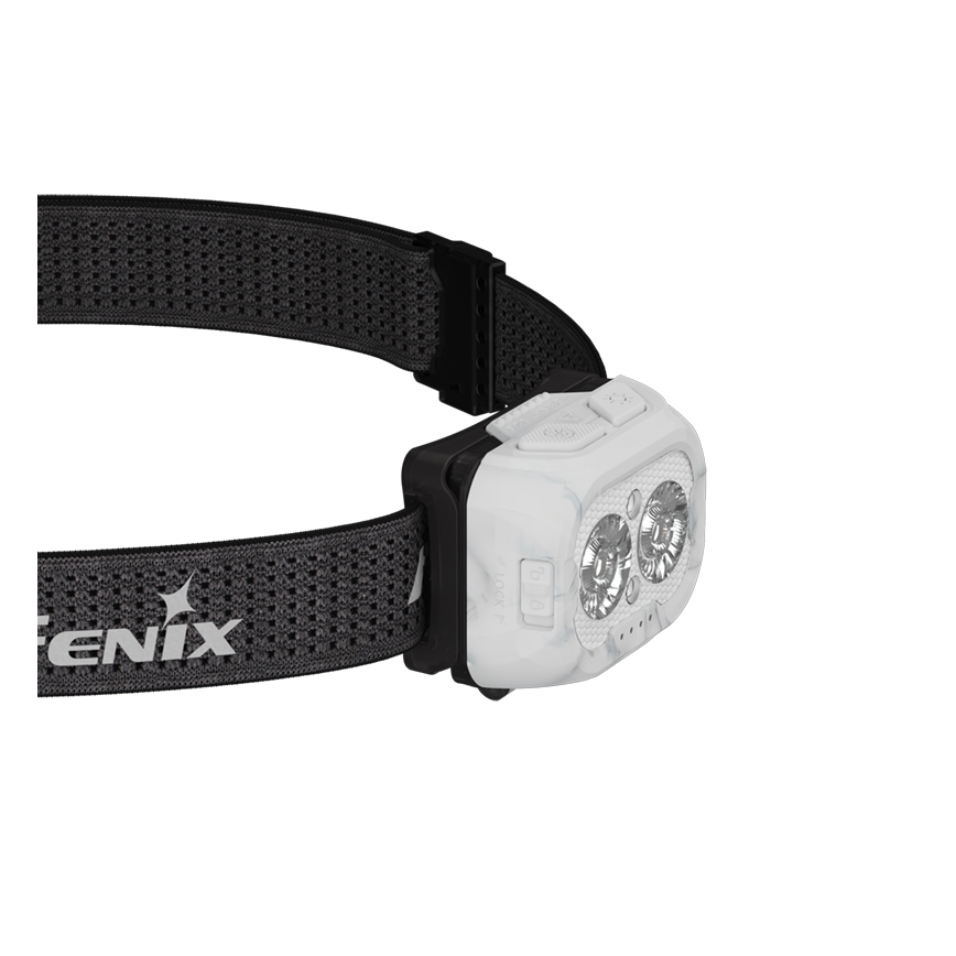 Fenix HL18RTV20WHT - Dimmbare, aufladbare LED-Stirnlampe LED/USB IP66 800 glänzend 160 h weiß/schwarz