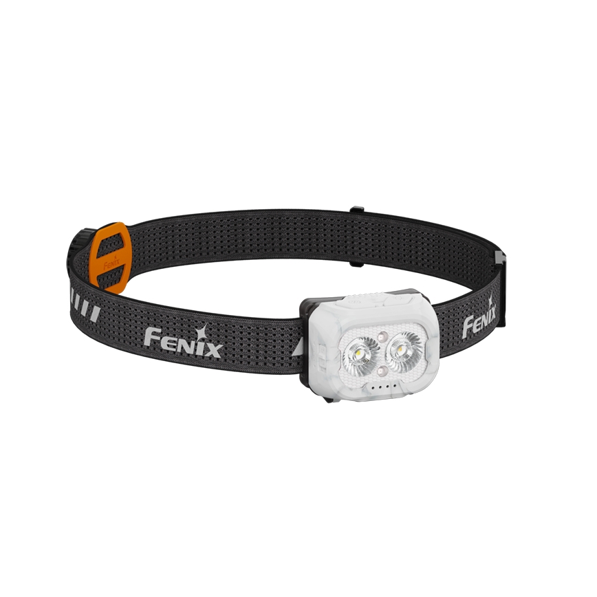 Fenix HL18RTV20WHT - LED Dimmerabile ricaricabile lampada da testa LED/USB IP66 800 lucente 160 h bianco/nero