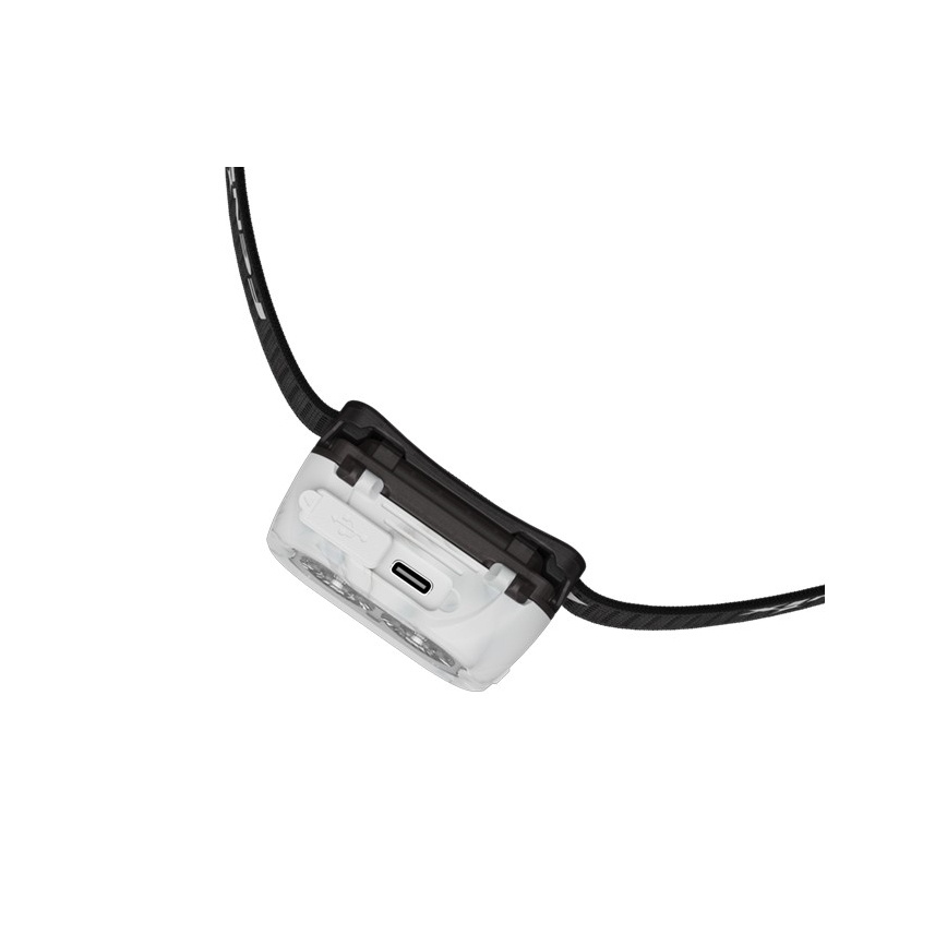 Fenix HL18RTV20WHT - LED Dimmerabile ricaricabile lampada da testa LED/USB IP66 800 lucente 160 h bianco/nero