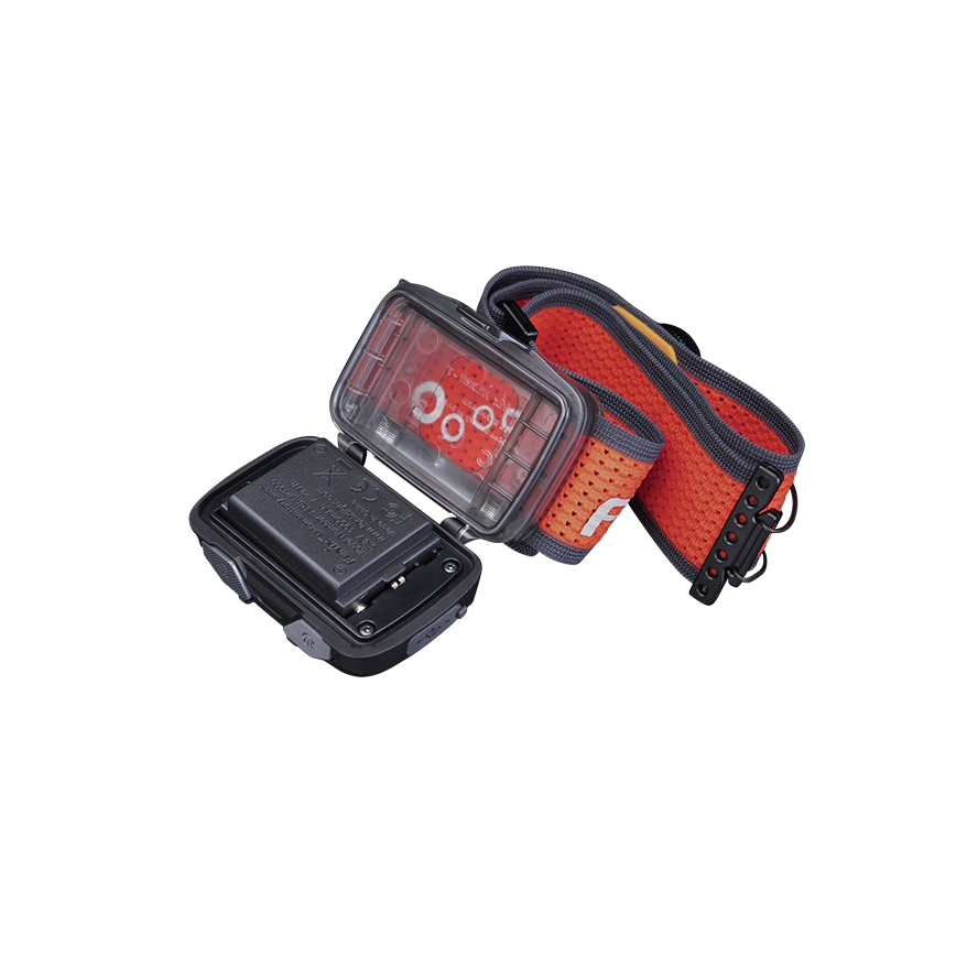 Fenix HL32RTBLCK - Lampada frontale LED ricaricabile LED/USB IP66 800 lm 300 h nero/arancione