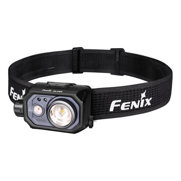 Fenix HL45R - LED Dimmerabile ricaricabile messa a fuoco lampada da testa LED/USB IP66 1000 lucente 240 h nero