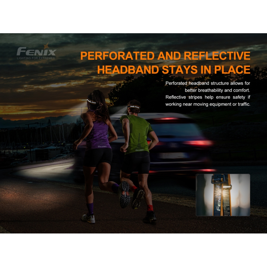 Fenix HM50RV20 - Lampada frontale ricaricabile a LED 3xLED/1xCR123A IP68