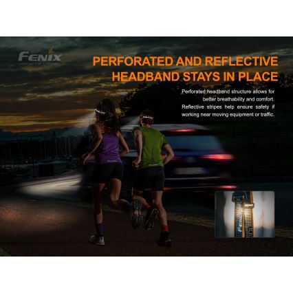 Fenix HM51RV20 - Lampe frontale rechargeable 3xLED/1xCR123A IP68 700 lm 120 hrs