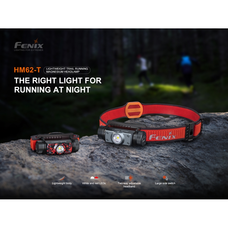 Fenix HM62TMGM - Dimmbare, wiederaufladbare LED-Stirnlampe LED/USB IP68 1200 lm 280 h
