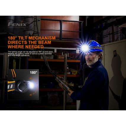 Fenix HM70R - Lampada frontale ricaricabile a LED 4xLED/1x21700 IP68