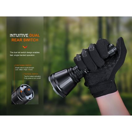 Fenix HT18R - Lampe torche à intensité variable rechargeable LED/1x21700 IP68 2800 lm 42 h 5000 mAh