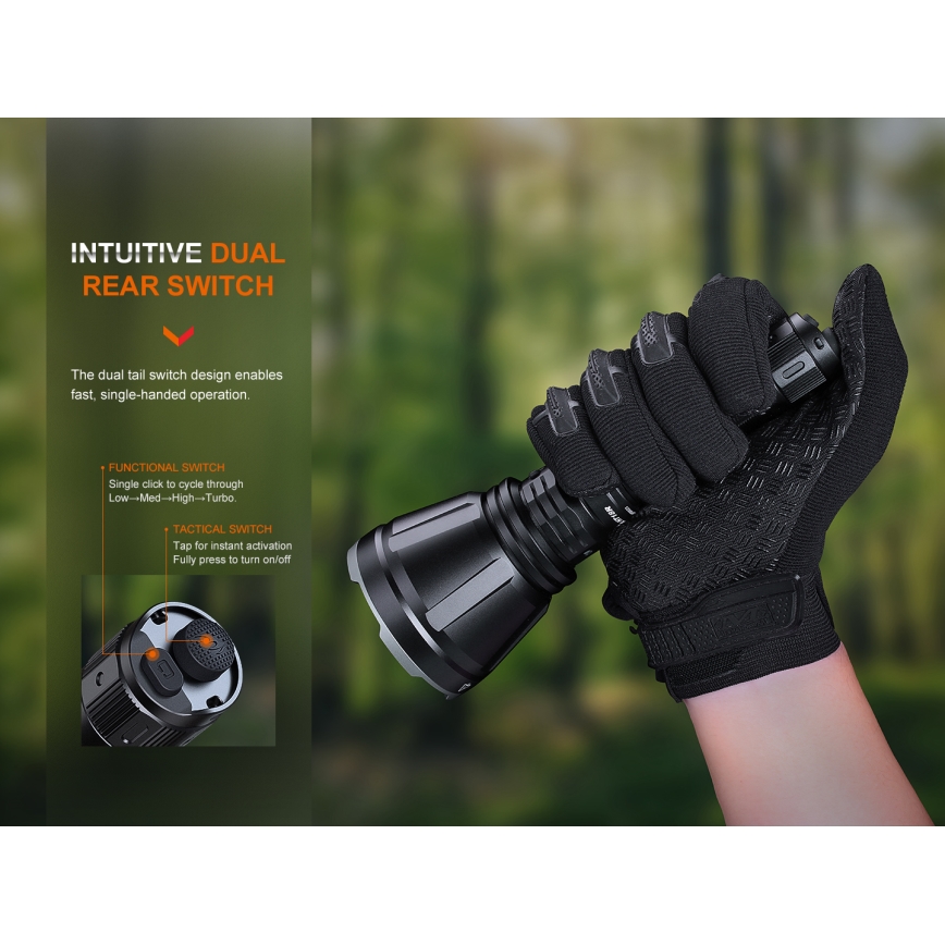 Fenix HT18R - Lampe torche à intensité variable rechargeable LED/1x21700 IP68 2800 lm 42 h 5000 mAh