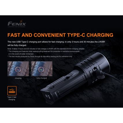 Fenix LR35R - Torcia LED ricaricabile 6xLED/2x21700 IP68