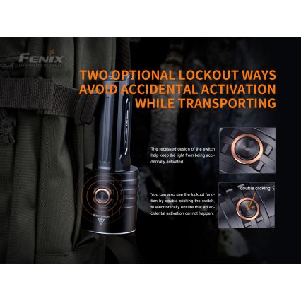 Fenix LR35R - Torcia LED ricaricabile 6xLED/2x21700 IP68