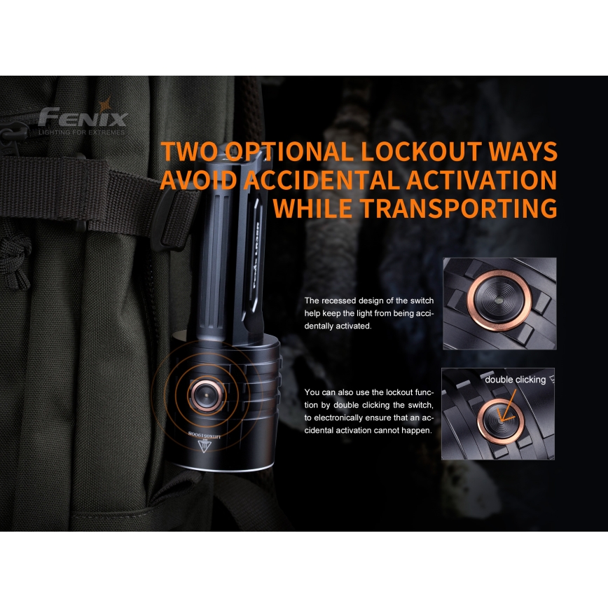 Fenix LR35R - Torcia LED ricaricabile 6xLED/2x21700 IP68
