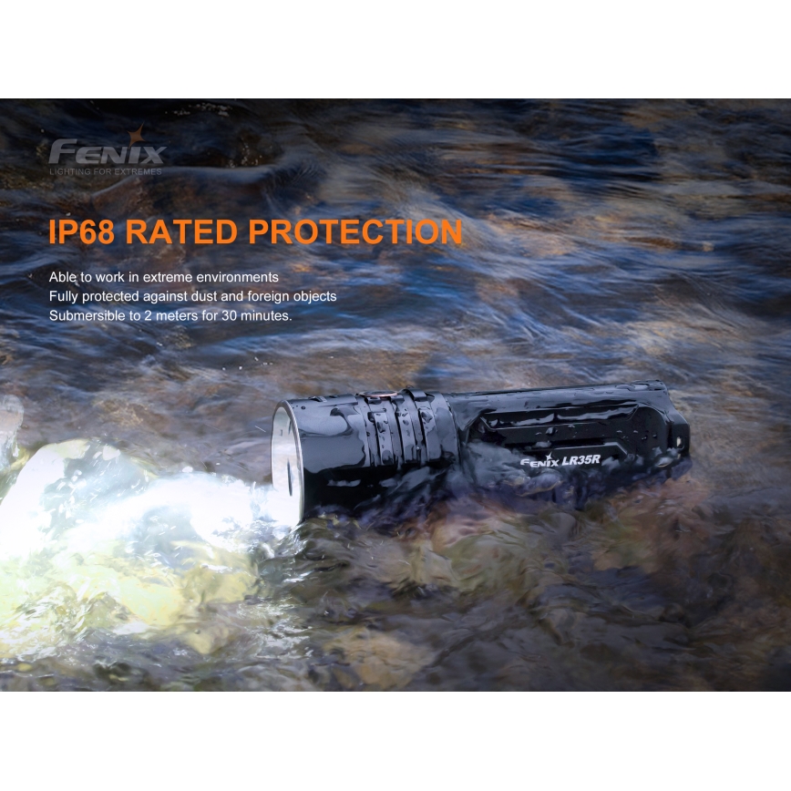 Fenix LR35R - Torcia LED ricaricabile 6xLED/2x21700 IP68