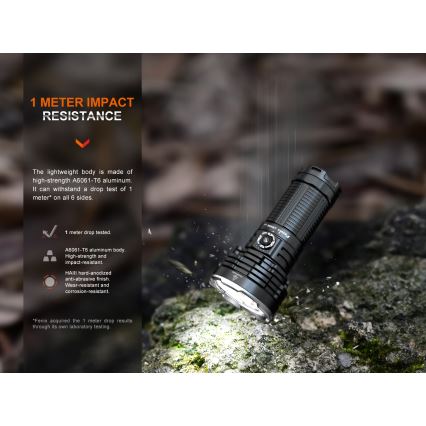 Fenix LR40RV20 - Aufladbare LED-Taschenlampe LED/USB IP68 15000 glänzend 177 h 5000 mAh