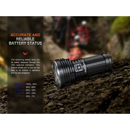 Fenix LR40RV20 - Torcia LED ricaricabile LED/USB IP68 15000 lm 177 h