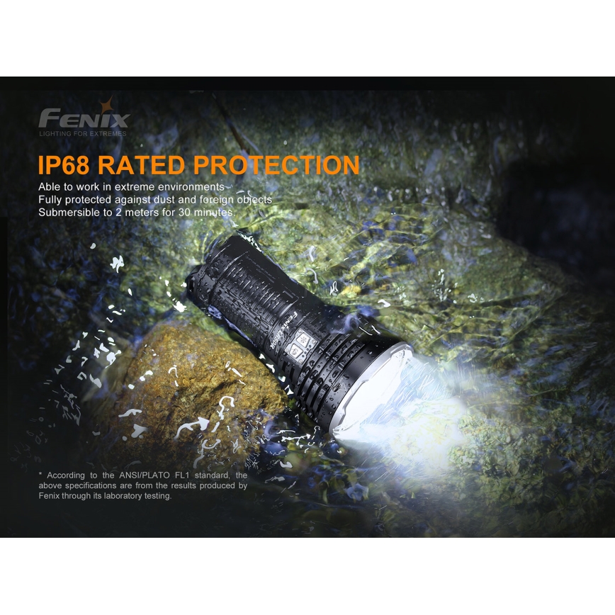 Fenix LR50R - LED Wiederaufladbare Taschenlampe 4xLED/USB IP68