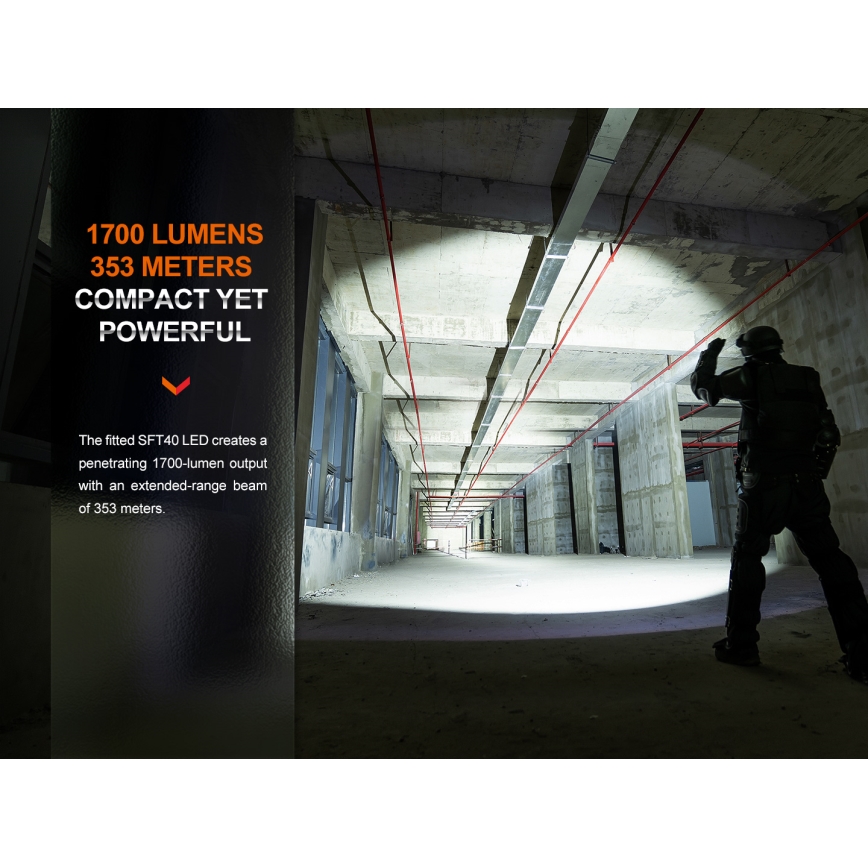 Fenix PD35R – Wiederaufladbare LED-Taschenlampe LED/USB IP68 1700 lm 100 h