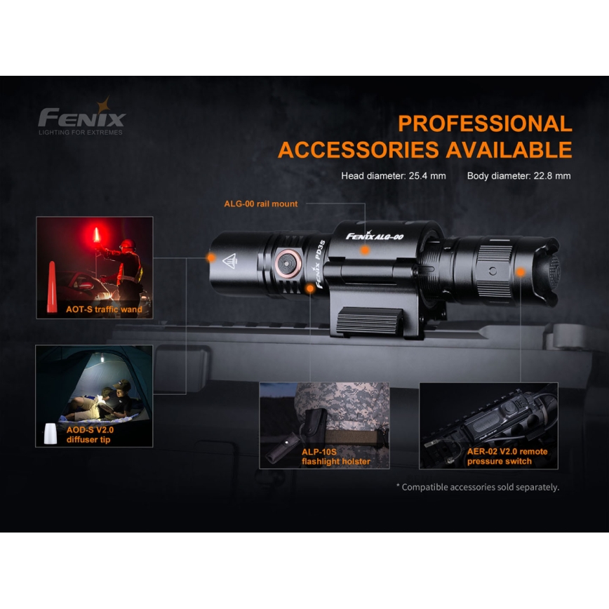 Fenix PD35V30 - Torcia LED ricaricabile LED/2xCR123A IP68