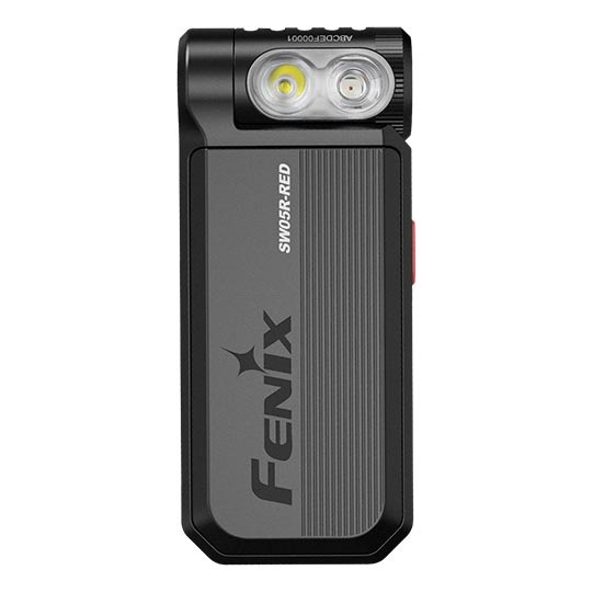 Fenix SW05RREDBLC - Dimmbare, aufladbare LED-Taschenlampe LED/USB IPX6 150 lm 49 h schwarz