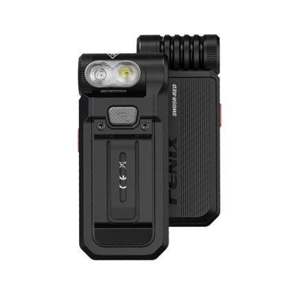 Fenix SW05RREDBLC - Lampe torche à intensité variable rechargeable LED/USB IPX6 150 lm 49 h noir