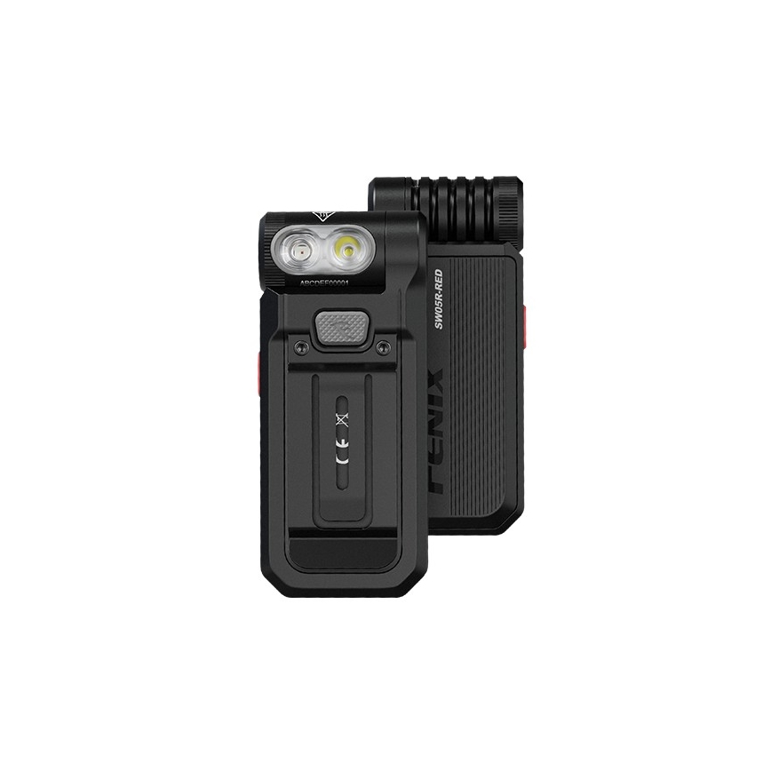 Fenix SW05RREDBLC - Lampe torche à intensité variable rechargeable LED/USB IPX6 150 lm 49 h noir