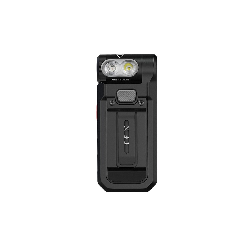 Fenix SW05RREDBLC - Lampe torche à intensité variable rechargeable LED/USB IPX6 150 lm 49 h noir