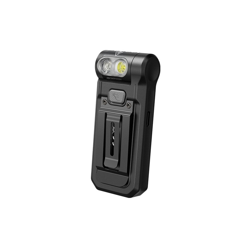 Fenix SW05RREDBLC - Lampe torche à intensité variable rechargeable LED/USB IPX6 150 lm 49 h noir