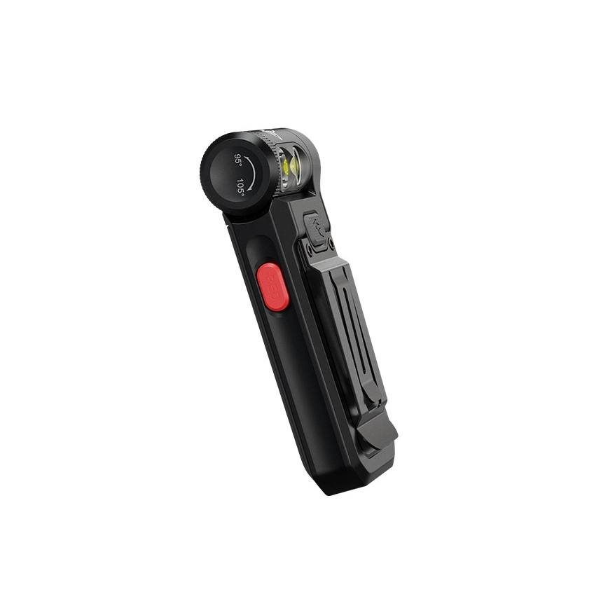 Fenix SW05RREDBLC - Lampe torche à intensité variable rechargeable LED/USB IPX6 150 lm 49 h noir