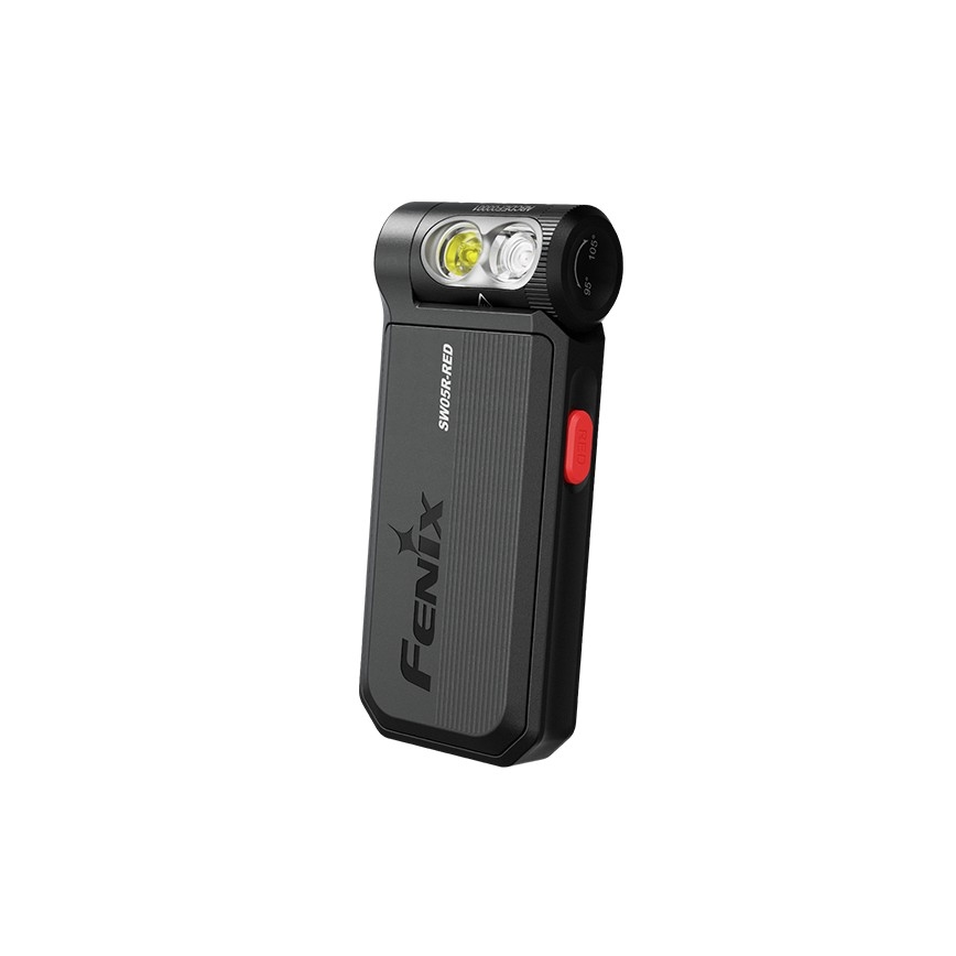Fenix SW05RREDBLC - LED Dimmerabile ricaricabile torcia LED/USB IPX6 150 lm 49 h nero