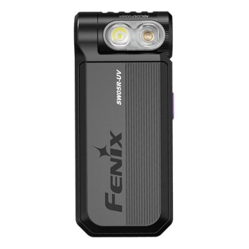 Fenix SW05RUVBLC - Dimmbare, aufladbare LED-Taschenlampe LED/USB IPX6 150 lm 49 h schwarz
