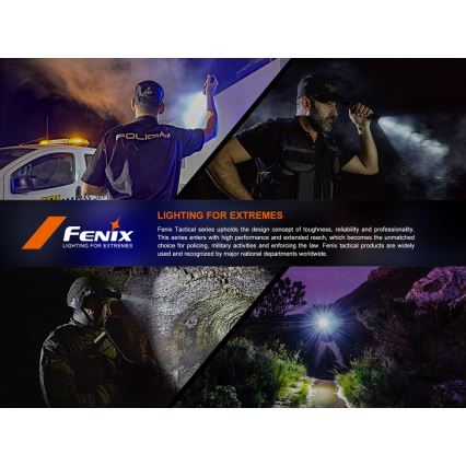 Fenix SW05RUVBLC - Lampe torche à intensité variable rechargeable LED/USB IPX6 150 lm 49 h noir