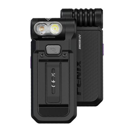 Fenix SW05RUVBLC - Lampe torche à intensité variable rechargeable LED/USB IPX6 150 lm 49 h noir