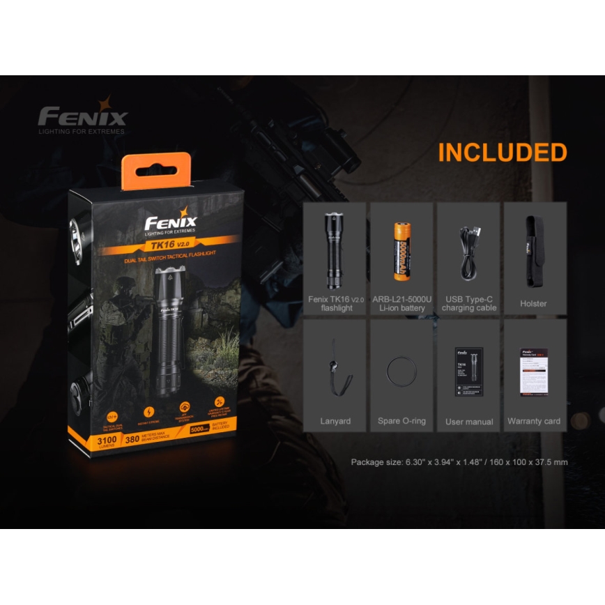 Fenix TK16V20 - Lampe frontale rechargeable LED/1x21700 IP68 3100 lm 43 hrs
