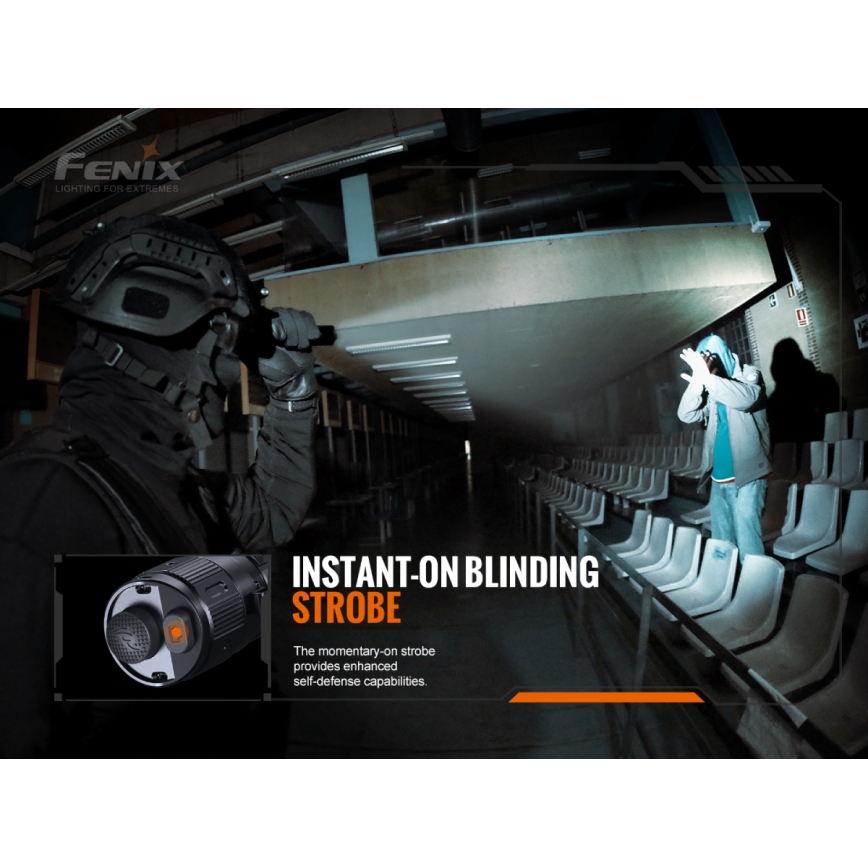 Fenix TK20RV20 - Lampe torche tactique rechargeable LED/USB IP68 3000 lm 48 hrs