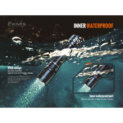 Fenix TK20RV20 - Torcia LED tattica ricaricabile LED/USB IP68 3000 lm 48 ore