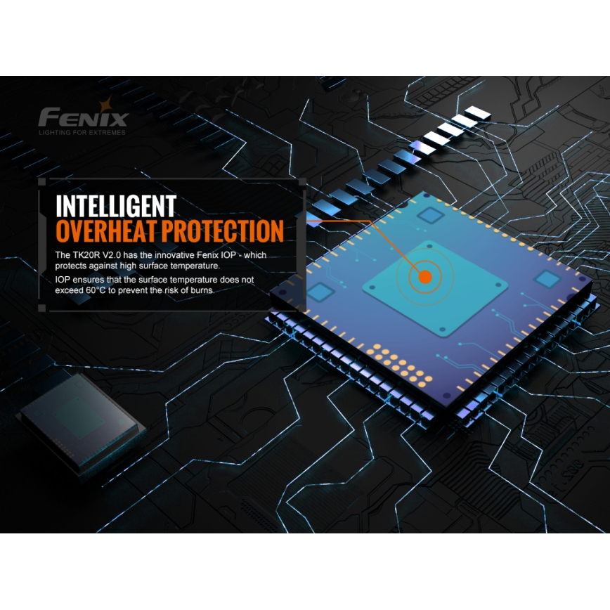 Fenix TK20RV20 - Torcia LED tattica ricaricabile LED/USB IP68 3000 lm 48 ore