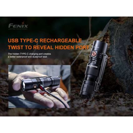 Fenix ​​​​PD25R - LED Torcia ricaricabile LED/1xCR123A IP68 800 lm 70 h