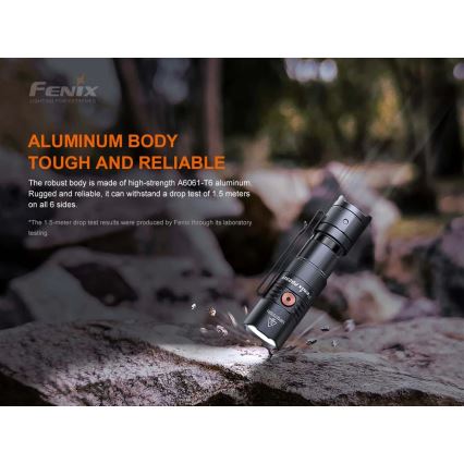 Fenix ​​​​PD25R - LED Torcia ricaricabile LED/1xCR123A IP68 800 lm 70 h