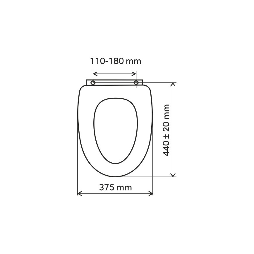 FERRO - Abattant WC MDF/décor bambou