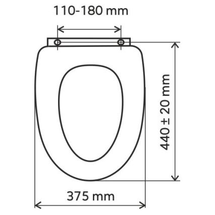 FERRO - Sedile WC in MDF con finitura bambù