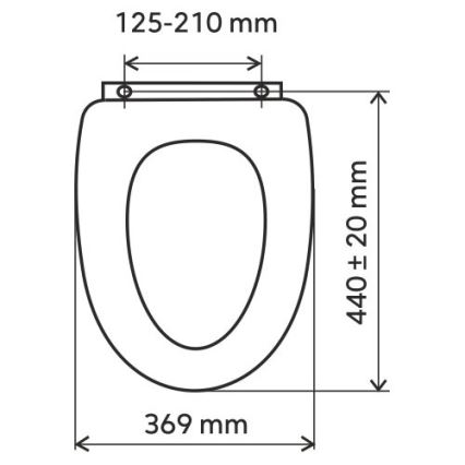 FERRO - Toilettensitz SoftClose Duroplast/schwarz