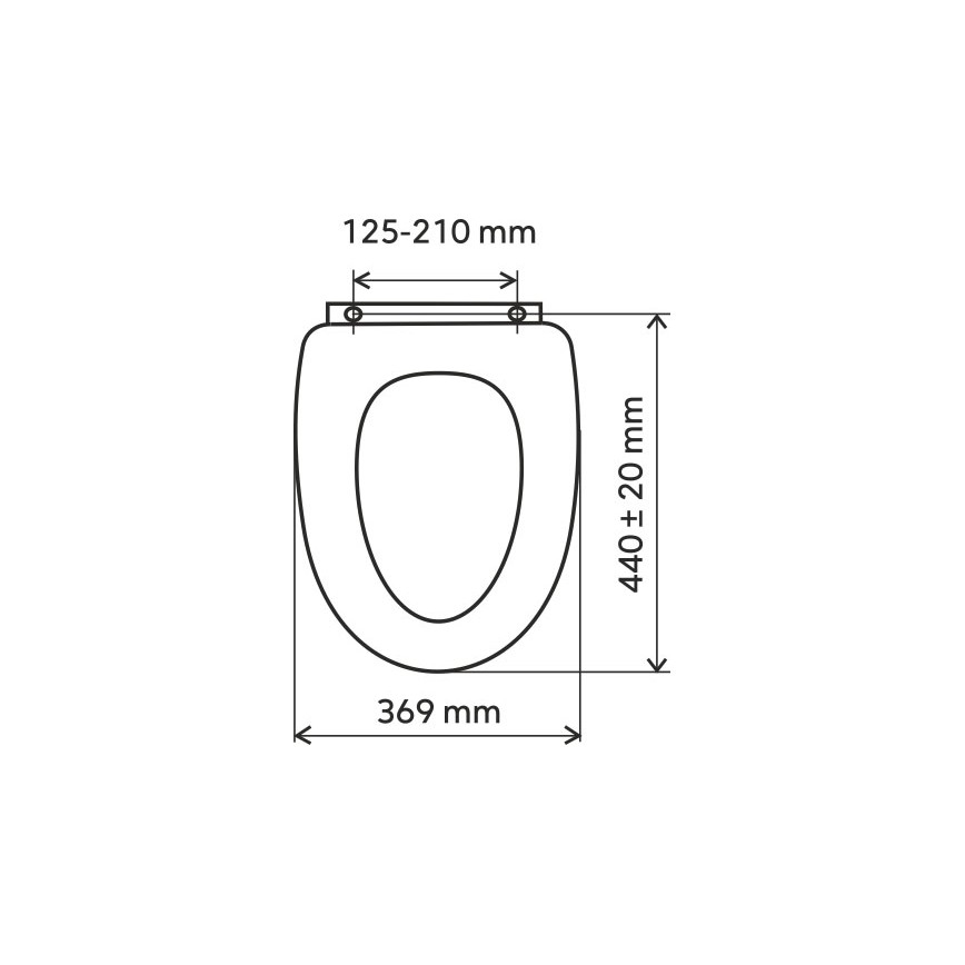 FERRO - Toilettensitz SoftClose Duroplast/schwarz