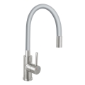 FERRO - Wasserhahn (Armatur) mit flexiblem Arm Edelstahl/grau