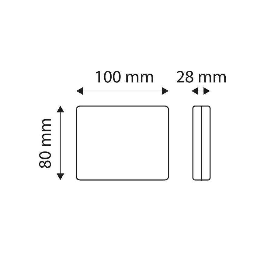 Feu de brouillard SINGLE LED/1,9W/12V IP67 rouge