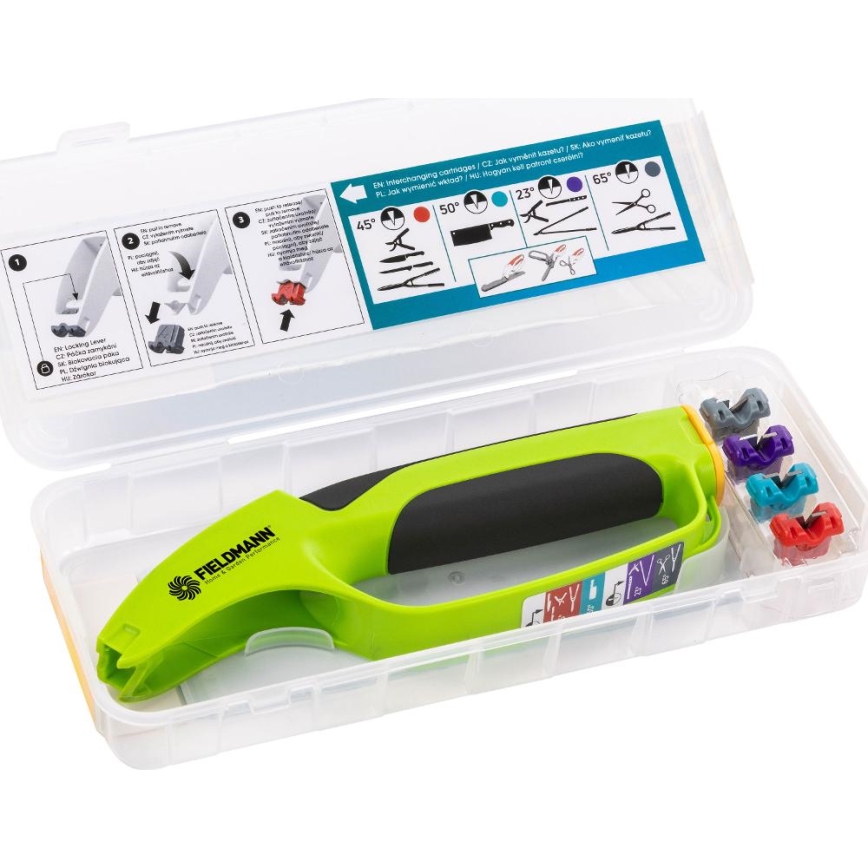 Fieldmann - Affila coltelli e forbici 4in1