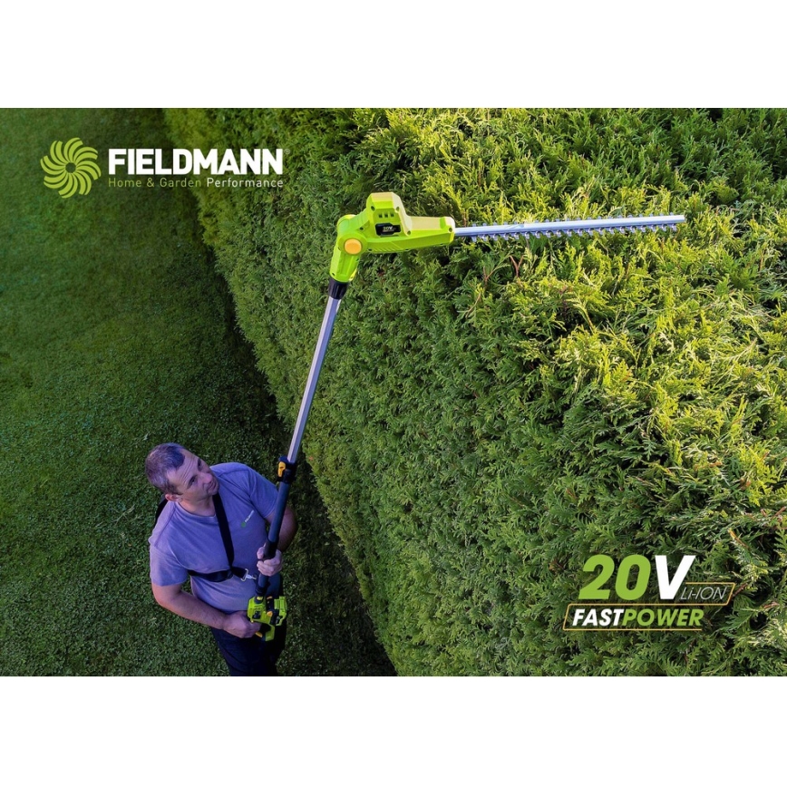 Fieldmann - Akku-Teleskop-Heckenschere 20V