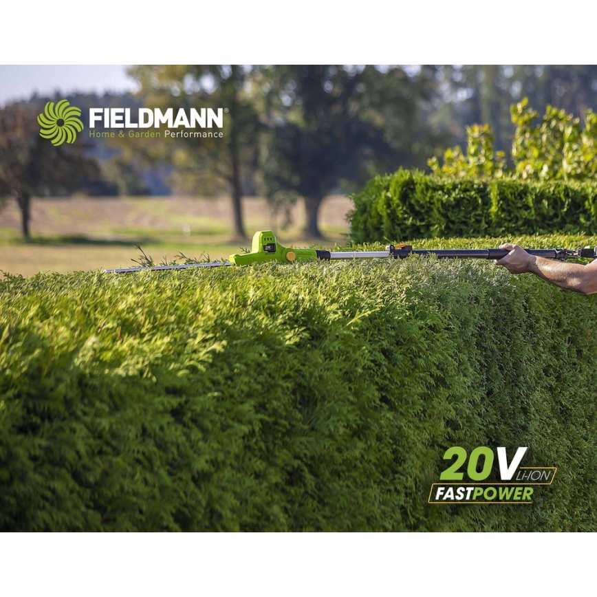 Fieldmann - Akku-Teleskop-Heckenschere 20V